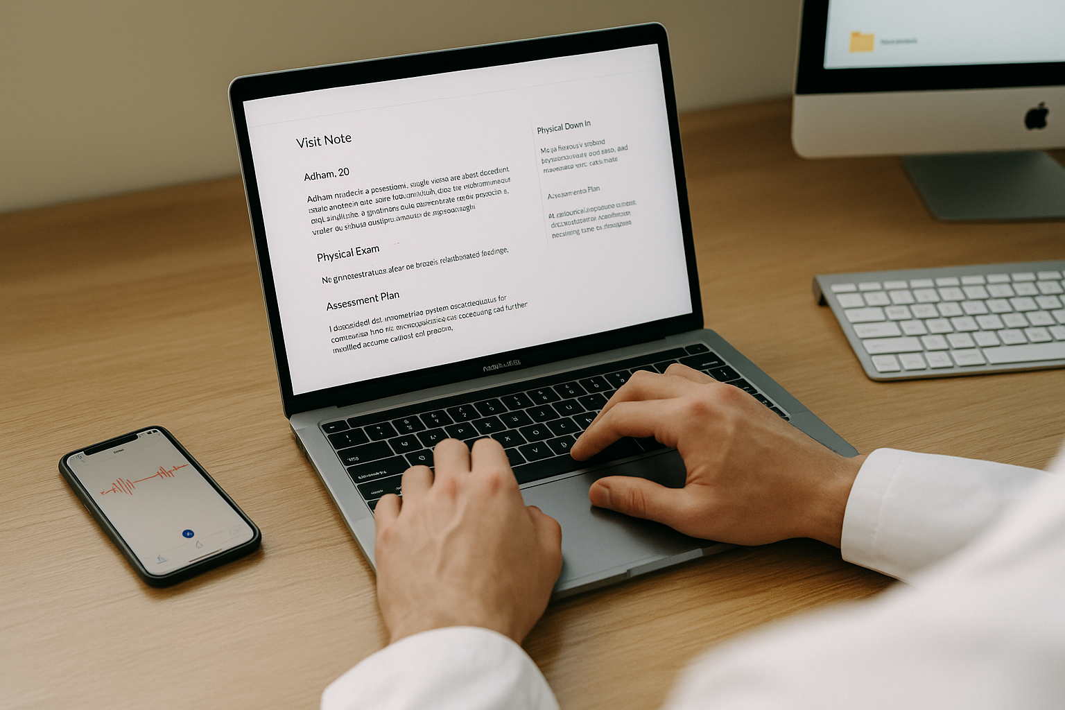 ΠΠΊΡΠ°Π½ ΠΊΠΎΠΌΠΏΡΡΡΠ΅ΡΠ° Ρ ΠΎΡΠΊΡΡΡΠΎΠΉ ΡΠΈΡΡΠ΅ΠΌΠΎΠΉ ΠΠΠ, ΠΊΡΠ΄Π° ΠΈΠΌΠΏΠΎΡΡΠΈΡΡΡΡΡΡ ΡΡΡΡΠΊΡΡΡΠΈΡΠΎΠ²Π°Π½Π½ΡΠ΅ ΠΌΠ΅Π΄ΠΈΡΠΈΠ½ΡΠΊΠΈΠ΅ Π·Π°ΠΌΠ΅ΡΠΊΠΈ ΠΈΠ· ΠΏΡΠΈΠ»ΠΎΠΆΠ΅Π½ΠΈΡ Historia AI